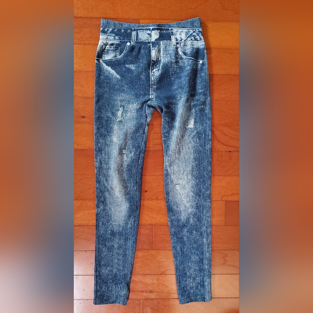 Blue Jean Leggings Size M